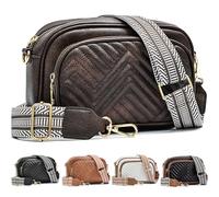 Farcauo Sac Bandoulière Femme Cuir Moyen Sacs à Main Femmes Bandoulieres Femme Sac Bandouliere Femme Sac Porté Épaule Sac à Main Femme Tendance Imperméable Large Sangle Souple