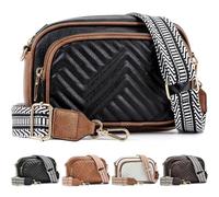 Farcauo Sacs Bandoulière Femme Cuir Moyen Sac a Main Femmes Bandoulieres Femme Sac Bandouliere Femme Sac Porté Épaule Sac à Main Femme Tendance Imperméable Large Sangle Souple