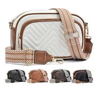 Farcauo Sacs Bandoulière Femme Cuir Sac à Main Femmes Bandoulieres Femme Moyen Sac Bandouliere Femme Sac Porté Épaule Sac à Main Femme Tendance Imperméable Large Sangle Souple
