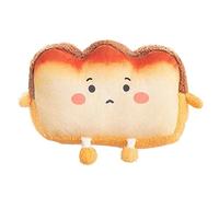 farce de pain, peluche de pain grillé - en peluche pour aliments pour canapé avec toast en peluche - Amusant pour rôti, rembourré, pour enfants, anniversaire, remerciement