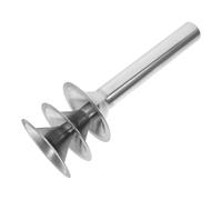 Farceur de Viande 3 Pièces en Acier Inoxydable pour Hachoir | Boyaux pour Saucisse, Tubes à Saucisses Inoxydable, Usage la Cuisine et Fabrication, Couleur Argenté