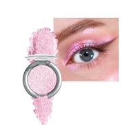 Fard a Paupiere Paillette, Rose Fard a Paupiere Crème Scintillant Holographique, Longue Durée Waterproof Facile à Blender, Métal Fards à Paupières, Eyeshadow Highlighter, Maquillage Femme Yeux Noël-04
