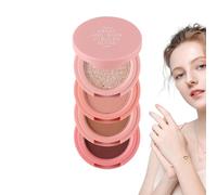 Fard à paupières à quatre couches, kit de maquillage de voyage, ensemble de beauté compact 4 x 3 cm, gain de place et empilable/application sans effort pour les vacances, les occasions spéciales ou