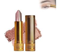 Fard à paupières dégradé en bâton, pailleté, waterproof, longue tenue, bicolore, effet pailleté, estompage facile, waterproof et rétractable.