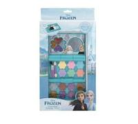 Fard à paupières - DISNEY - Frozen - 6 ombres à paupières - 12 paillettes à lèvres - 3 pinceaux