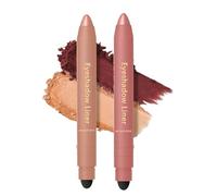 Fard à paupières et eye-liner deux-en-un, ombre à paupières crème waterproof, illuminateur anti-bavures, polyvalent et longue tenue, crée des looks multidimensionnels