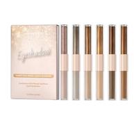 Fard À Paupières Liquide,6 Pièces À Double Extrémité Tenue Longue Imperméable - Maquillage Des Yeux Et Liquide - Pour Débutantes Filles Fête Travail Social Occasions Spéciales