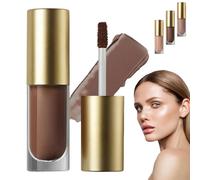 Fard À Paupières Liquide Mat, Vegoly, Fard À Paupières Liquide Longue Tenue, Fini Mat Qui Ne Bouge Pas, Maquillage Facile Et Attrayant (Marron foncé)