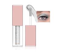 Fard à Paupières Liquide Scintillant,Fard à Paupières Liquide Pailleté,Paillettes Yeux Maquillage,Fard à paupières longue durée Liquide,brillant Ombre à paupières imperméable(01 Diamant blanc)