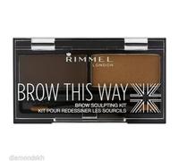 Fard à paupières - RIMMEL - Brow This Way 003 - Marron - Kit Sourcil - Teinte 003