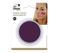 P'TIT CLOWN - 91020 - Fard Gras Violet - 10 g - Ø 6,5 cm - Pallete de Maquillage Déguisement Adulte - Make-up - Peinture Visage - Lavable - Non Toxique - Carnaval, Halloween, Anniversaire, Cosplay