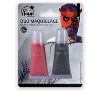 Fard gras - PTIT CLOWN - Rouge et Noir - Duo de tubes - Maquillage Halloween