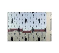 FaRdas René Magritte ArtWork - Golconda Poster décoratif décoratif à suspendre pour chambre à coucher, 30 x 45 cm