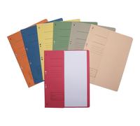 Farde à oeillets DIN A4 250g agrafage professionnel carton demi-couverture avant chamois