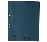 Farde à oeillets ELBA en carton bleu avec couverture complète (50 fardes)