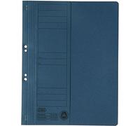 Farde à oeillets ELBA en carton bleu, reliure commerciale (50 fardes)