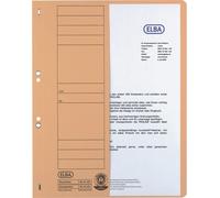 Farde à oeillets ELBA en carton chamois agrafage officiel (50 fardes)