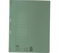 Farde à oeillets ELBA en carton vert avec couverture complète (50 fardes)