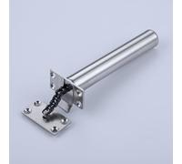 FarDeer Ferme porte caché encastré, fermeture silencieuse douce, ferme - porte à ressort intégré, adapté pour fermer les portes en bois (Couleur argent)