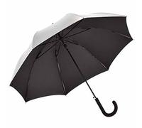 FARE - Parapluie canne automatique extérieur gris argenté - 7119 (Gris argenté/noir)