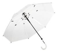 Fare - Parapluie canne transparent - FP7112 - bord blanc Blanc G