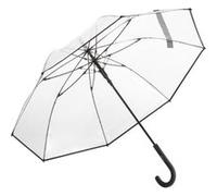 Fare - Parapluie canne transparent - FP7112 - bord noir Noir G