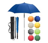 FARE Parapluie de voyage Travelmate Camper - Léger et compact, protection UV UPF50+, idéal pour les voyages, la plage, l'extérieur et le camping - Utilisable comme parapluie, bleu, Taille unique