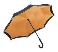 Fare - Parapluie standard FP7715 - noir et orange Noir G