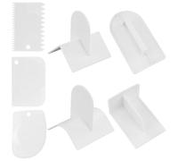 FAREASTSHOP Lot de 4 lisseurs à gâteau fondant avec coin lissant pour décoration de gâteau, travaux de modelage, pâte d'amande pour pâtisseries pour la viande au sucre