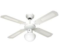 Far Elek Ventilateur de plafond Bali, 107 cm, blanc