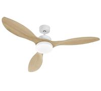 Ventilateur de plafond avec LED - inverseur de sens - 100W - Oklahoma - Blanc FARELEK