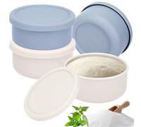Farerkass Boîtes à Boules à Pizza, Lot de 4 Boîte de Fermentation, Boîte à Patons Pizza avec Couvercle, 700ml Boite Alimentaire