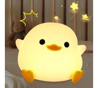 Farerkass Duck Veilleuse BéBé Lampe Veilleuse Rechargeable Lampe De Chevet Chambre Tactile Kids Night Light Silicone Pour Enfants Adulte Chambre DéCoration Cadeau