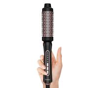 FARERY Brosse thermique 38 mm - 5 températures - Brosse chaude sans sèche-cheveux - Brosse à boucler pour volume des racines et boucles lâches - Fer à boucler pour plus de volume - Double tension