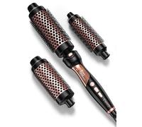 FARERY Brosse thermique Ferro arricciacapelli, 9 températures, Brosses chaudes pour cheveux moyennement épais et rugueux, brosse chaude en céramique à chauffage rapide, pointes de brosse