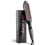 Farery Thermal Brush, 38mm Brosse Thermique Brushing, Tourmaline Céramique Ionic Brosse Chauffante, Brushing Chauffante, affichage numérique 9 températures Hot Brush, double voltage