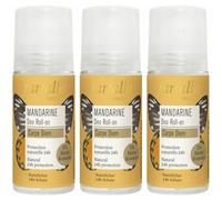 FARFALLA Déodorant roll on à la mandarine Rouleau 3x50 ml