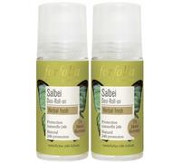 FARFALLA Déodorant roll on à la sauge Rouleau 2x50 ml