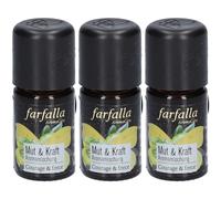 FARFALLA Huile essentielle Joie de vivre Courage & force 3x5 ml