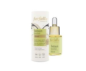 farfalla Huile pour le visage de l'arbre à thé - Purification - Cosmétique 100% naturel certifié, 15 ml