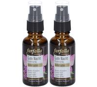 FARFALLA Spray pour oreiller Bonne nuit Dors bien Lavande Liquide 2x30 ml