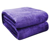 FARFALLAROSSA Couverture Bébés Flanelle 70 x 100 cm - Plaid Enfant Epaisse Douce Et Chaude - Plaid Haute Qualité - Violet 2