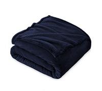 FARFALLAROSSA Couverture Plaid Polaire Flanelle 210 x 240 cm - Jeté de Canapé Polaire - Couverture lit 2 Personnes Epaisse Douce Et Chaude - Plaid Haute Qualité - Bleu