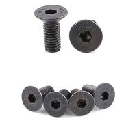 Farfly 8 PièCes Tout TéRrain Serrure Chaussure Cale Vis de pour SPD Verrouillage de PéDale Autobloquant Acier Noir