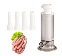 Farger de saucisse manuelle - remplissage de viande de manivelle à la main, outil de remplissage des aliments de cuisine | Tubes d'entonnoir multifonctionnels, fabricant de saucisses de buse à 4 taill