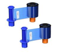Fargo 45200 YMCKO Lot de 2 rubans de couleur pour imprimantes DTC4500 et DTC4500e 500 impressions