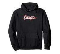 Fargo North Dakota Midwest Vintage Varsity Distressed Sweat à Capuche