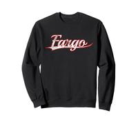 Fargo North Dakota Midwest Vintage Varsity Distressed Sweatshirt