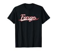 Fargo North Dakota Midwest Vintage Varsity Distressed T-Shirt