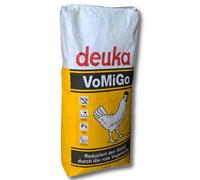 Farine complète pour poules pondeuses Deuka VoMiGo 25kg Grains contre l’acari